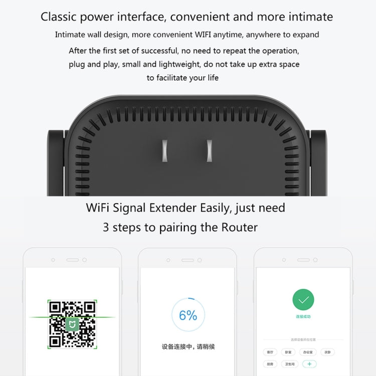 Original Xiaomi Mi WiFi Amplifier Pro 300Mbps WiFi Smart Extender Router with 2x2 External Antennas, US Plug Original Xiaomi Mi WiFi Amplifier Pro 300Mbps WiFi Smart Extender Router with 2x2 External Antennas, US Plug